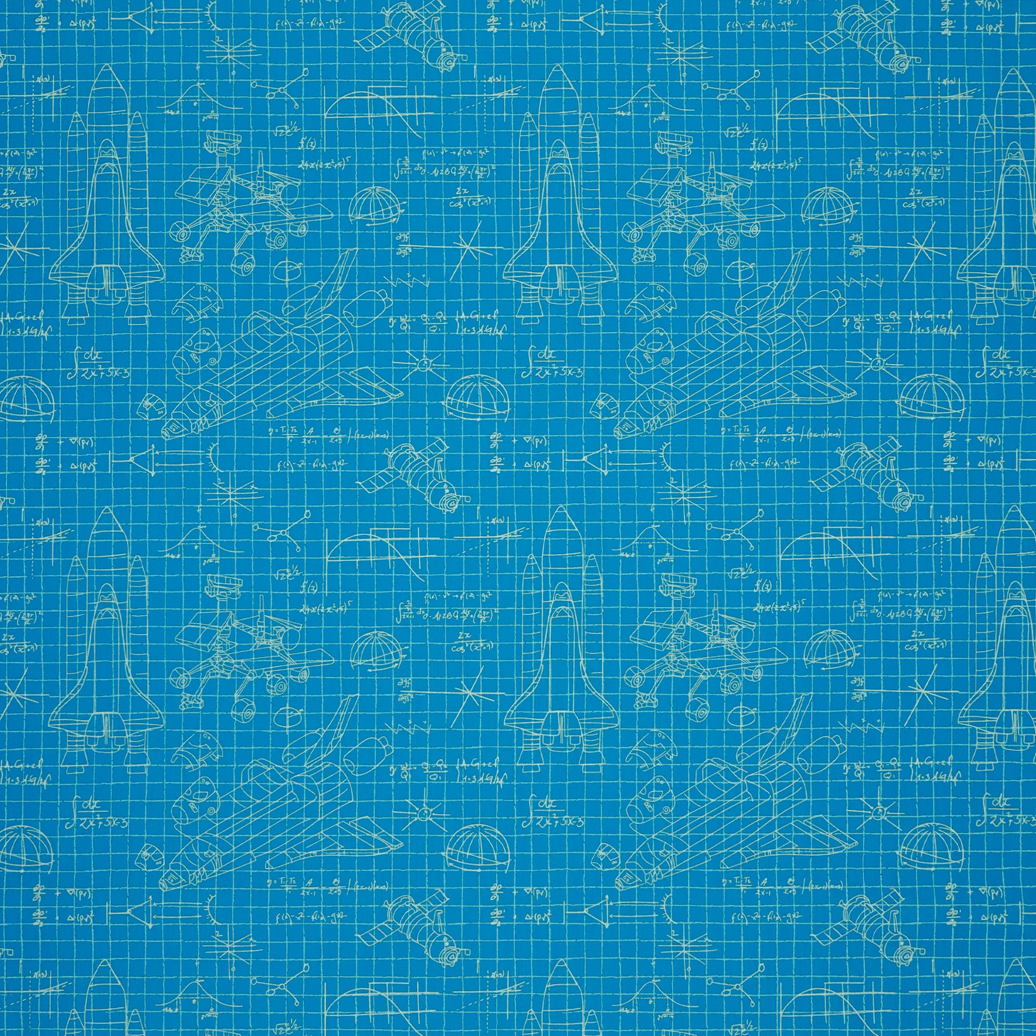Rocket Science Fabric Collection - Stellar Engineering Blue