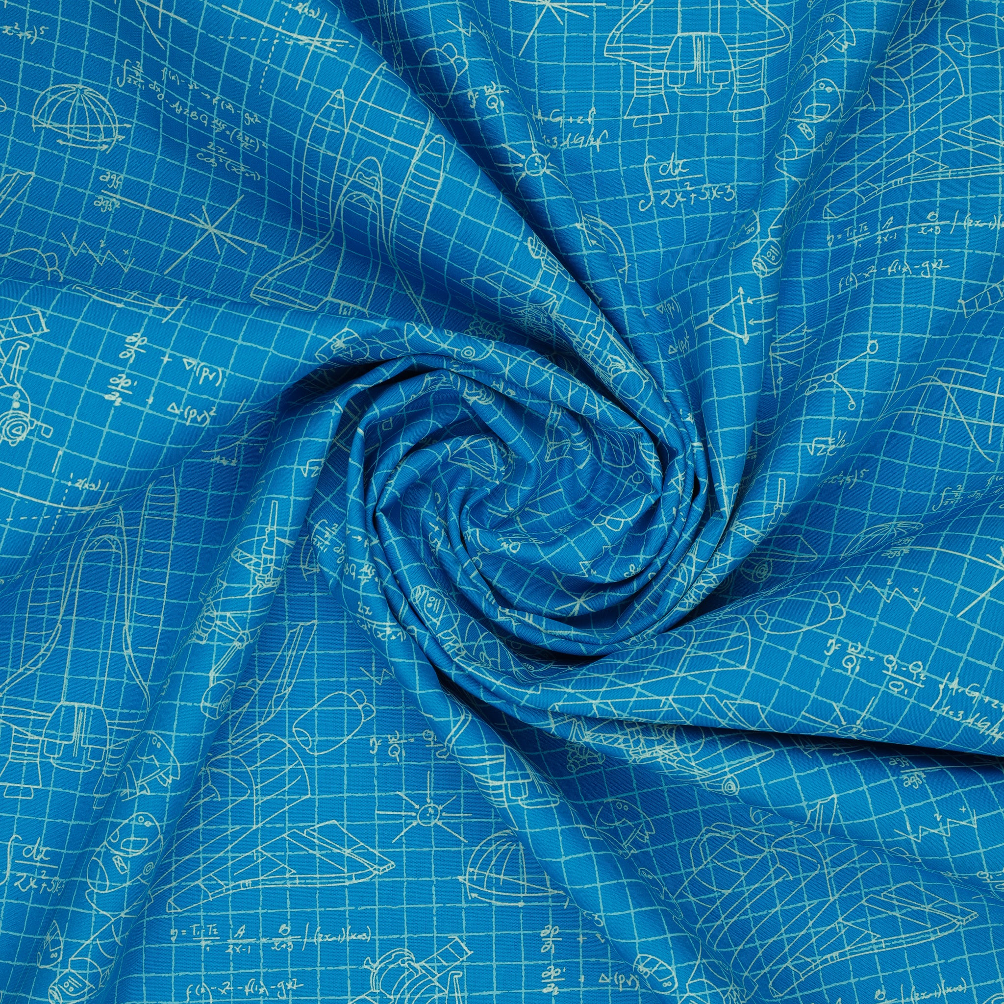 Rocket Science Fabric Collection - Stellar Engineering Blue - Image 2