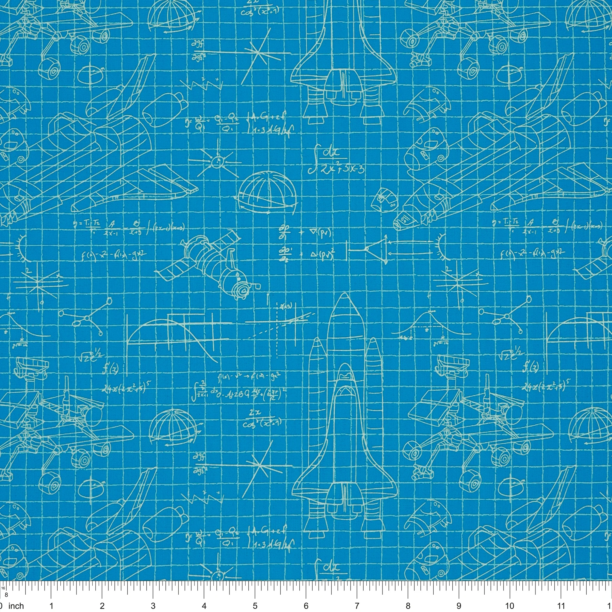 Rocket Science Fabric Collection - Stellar Engineering Blue - Image 3