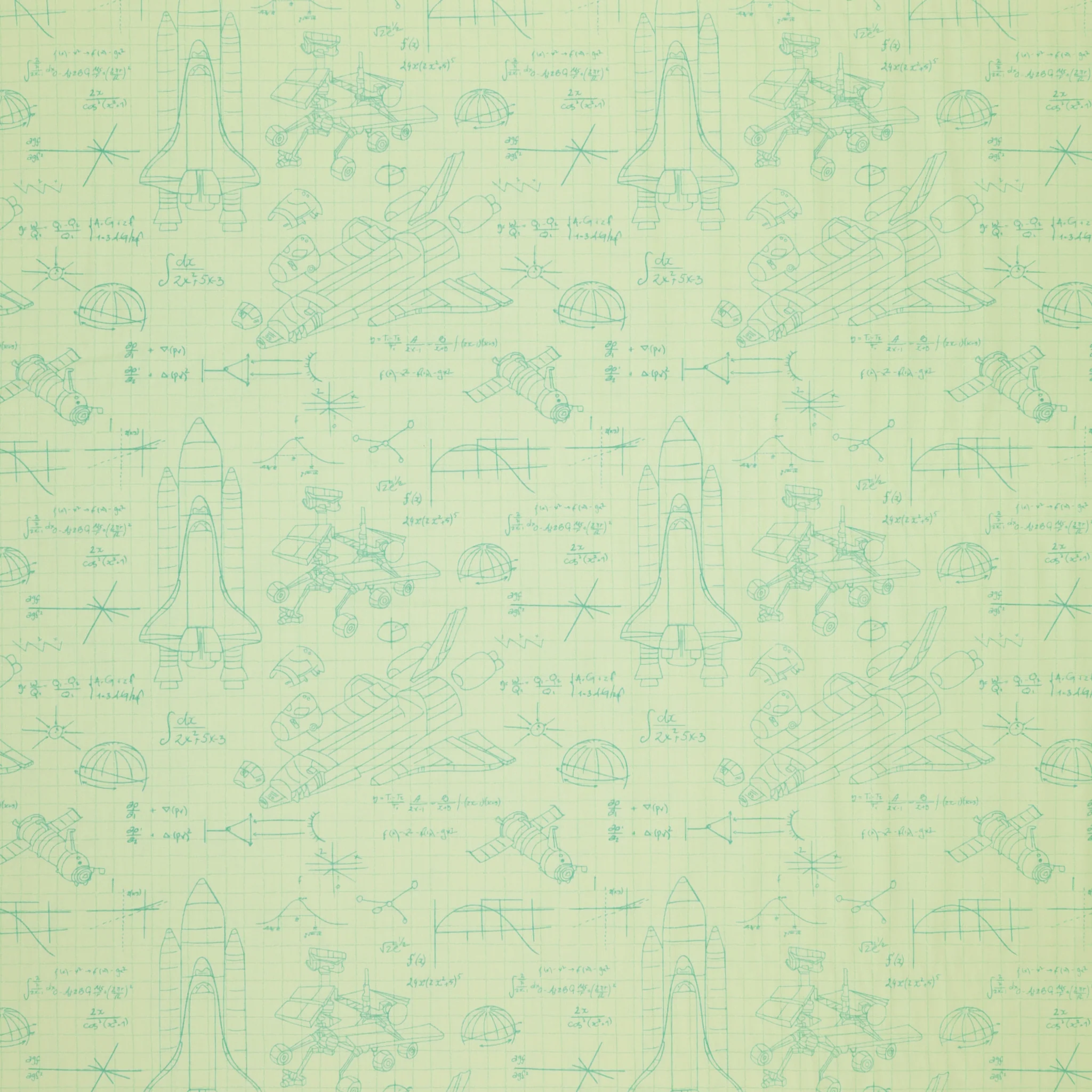 Rocket Science Fabric Collection - Stellar Engineering White