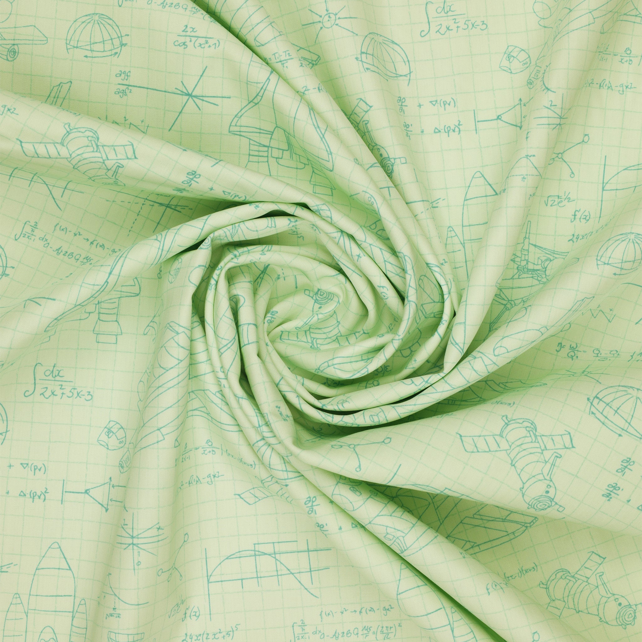 Rocket Science Fabric Collection - Stellar Engineering White - Image 2