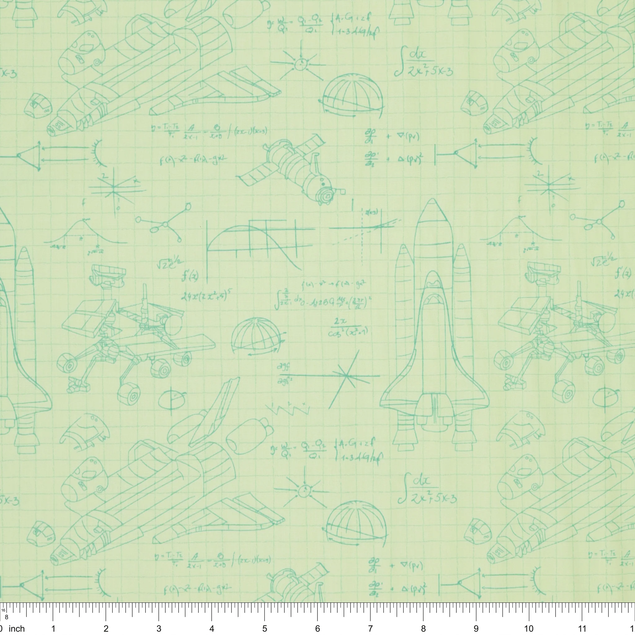 Rocket Science Fabric Collection - Stellar Engineering White - Image 3