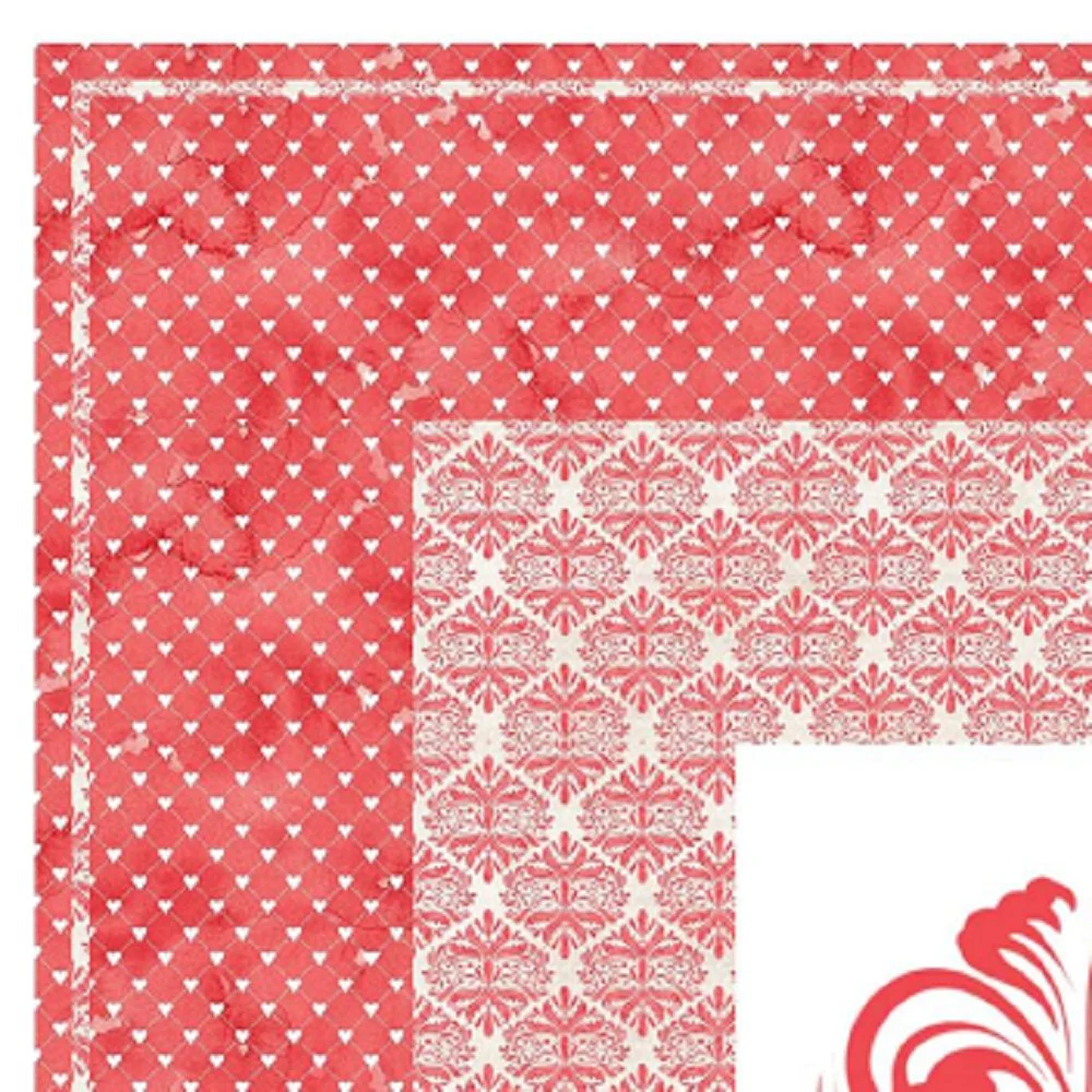 Romantic Bouquets Heart Wall Hanging 42" x 42" - Image 3