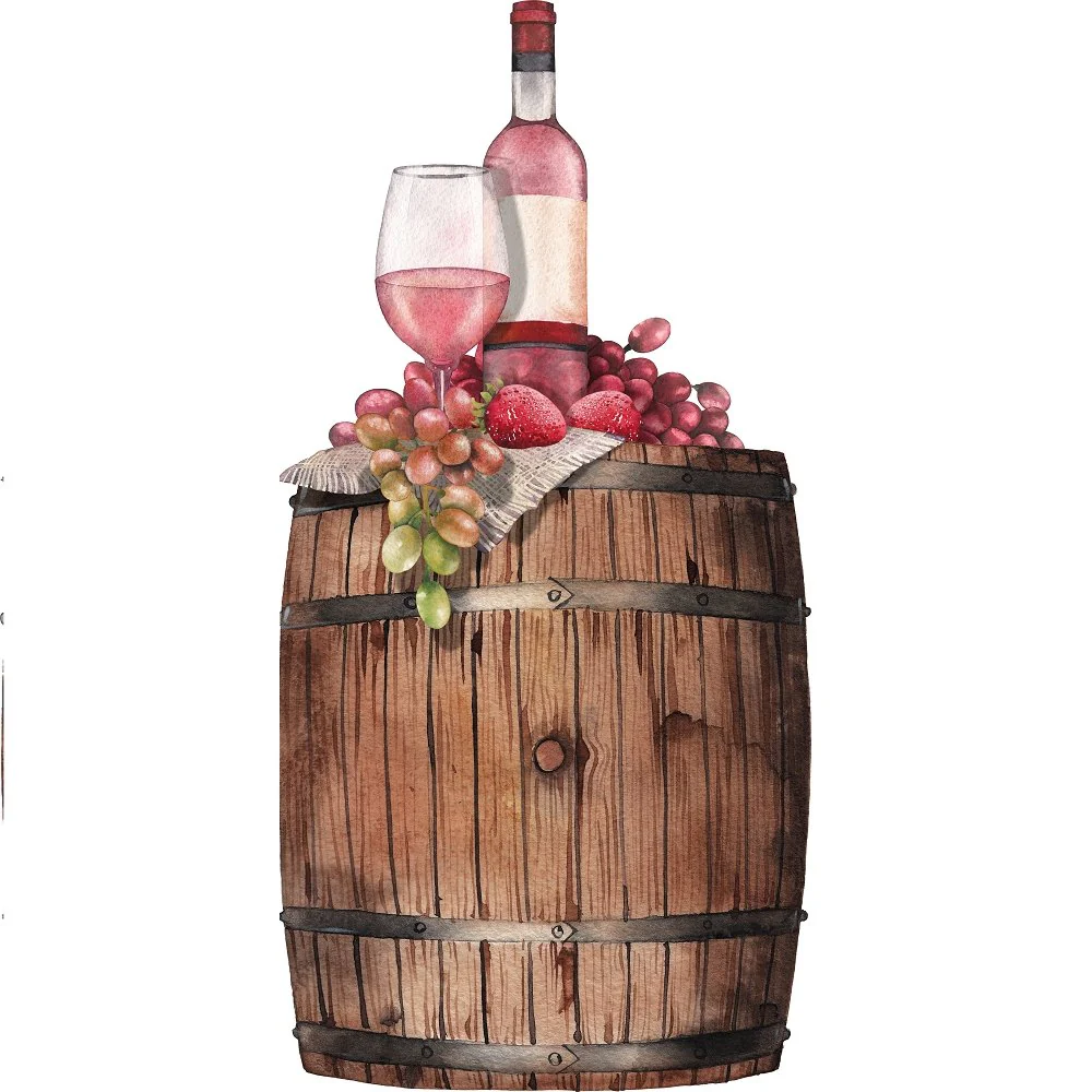 Ros� Wine Dining Fabric Panel