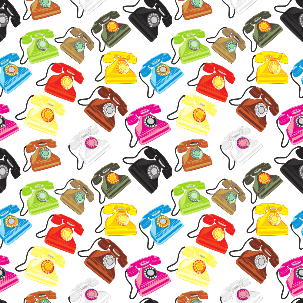 Rotary Phones Fabric