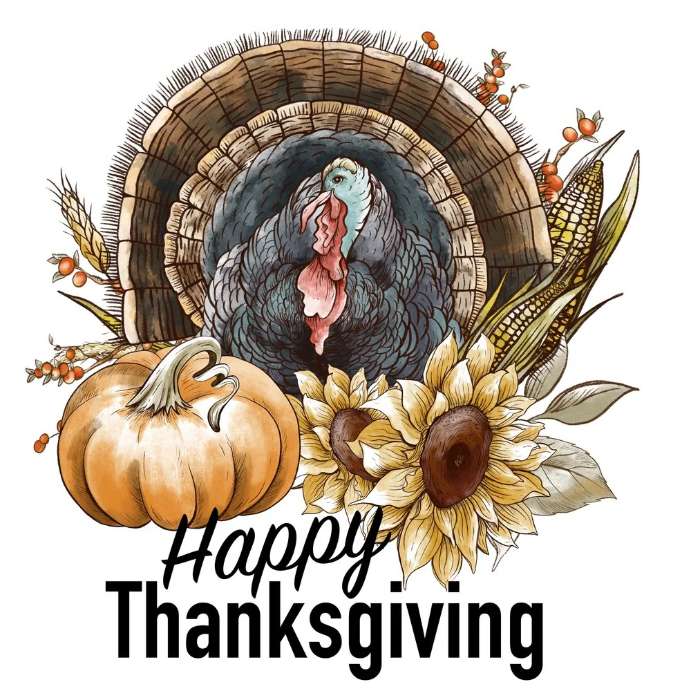 Rustic Happy Thanksgiving Fabric Panel