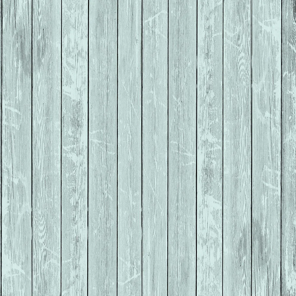 Rustic Wood Planks Fabric - Light Blue