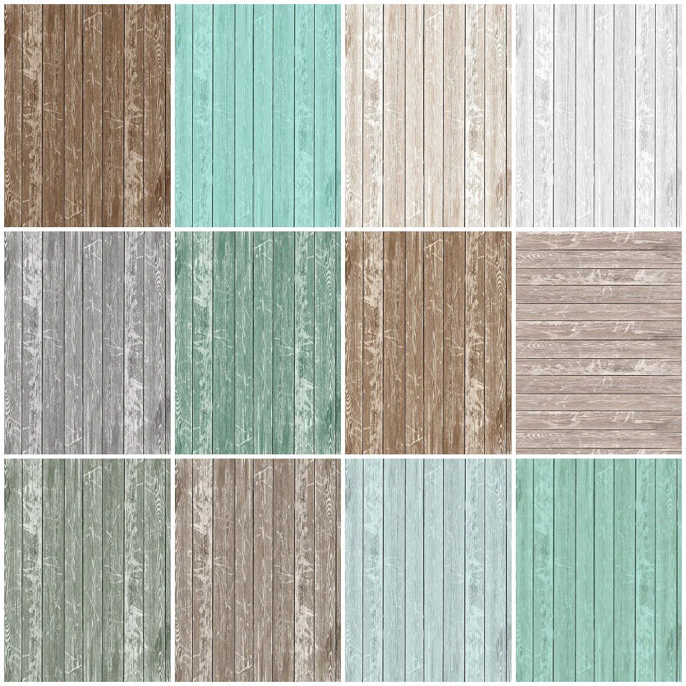 Rustic Wood Planks Fat Quarter Bundle - 12 Pieces