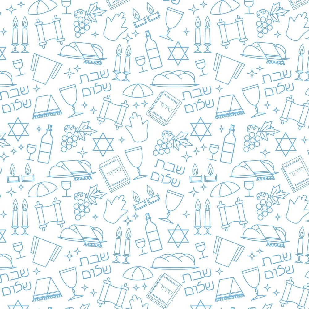 Sabbath Symbols Fabric