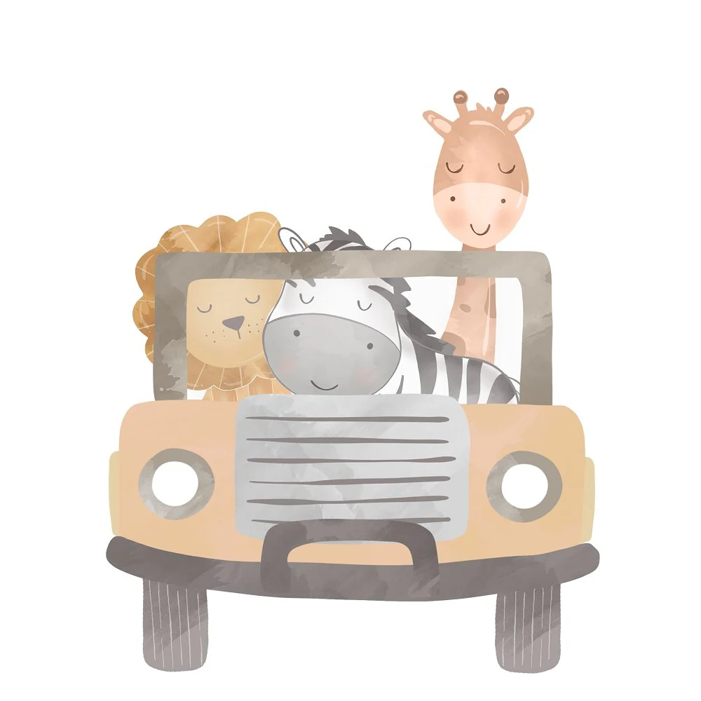 Safari Tour Fabric Panel