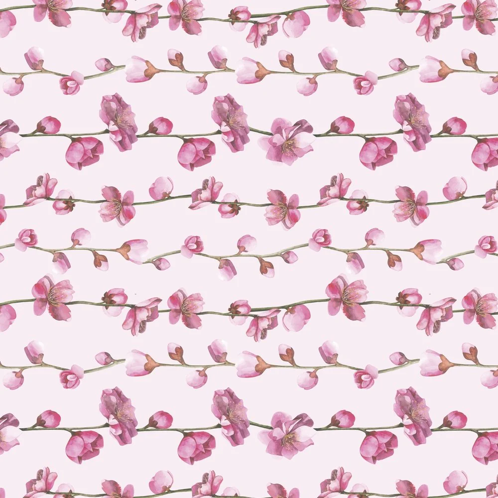 Sakura Branch Fabric - Pink