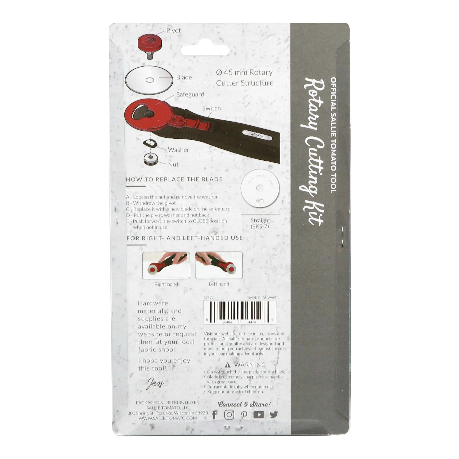 Sallie Tomato 45mm Rotary Cutter - Image 4