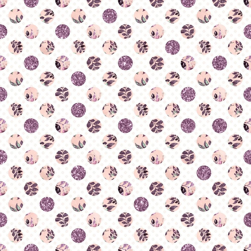 Sangria Dreams Floral Dots Fabric