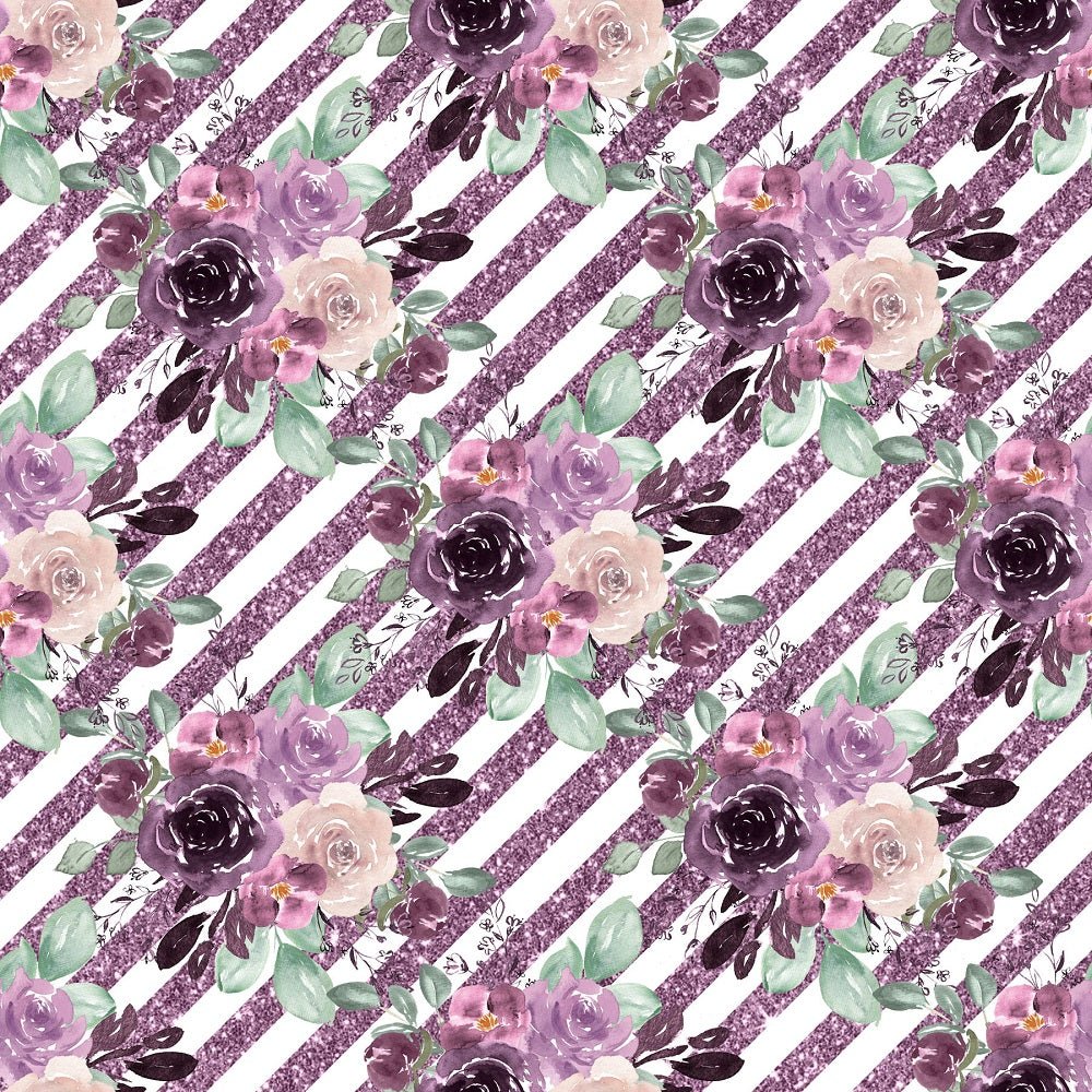 Sangria Dreams Stripes Fabric - Purple