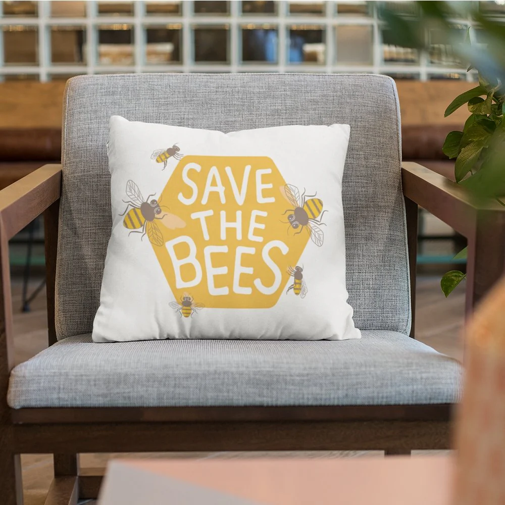 Save The Bees Fabric Panel - Image 2