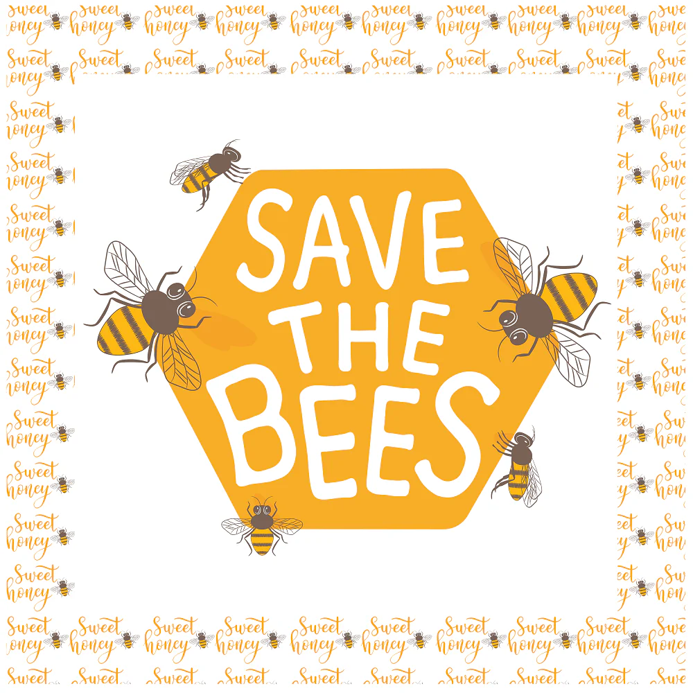 Save The Bees Pillow Panels