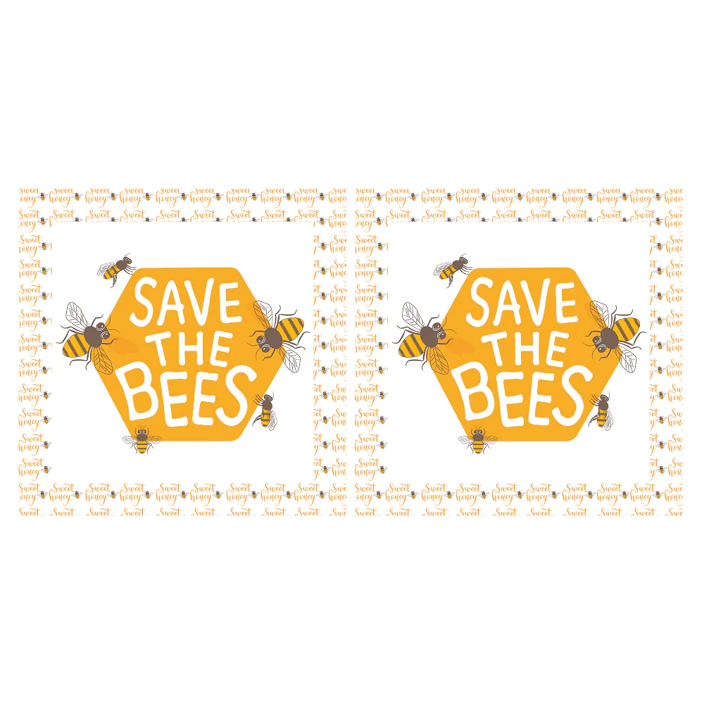 Save The Bees Pillow Panels - Image 2