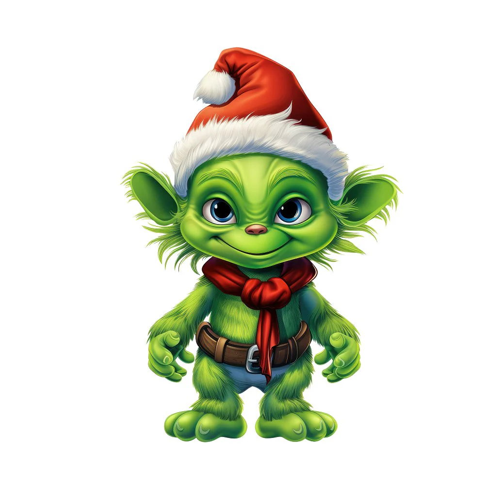 Scary Christmas Gnomes #5 Fabric Panel