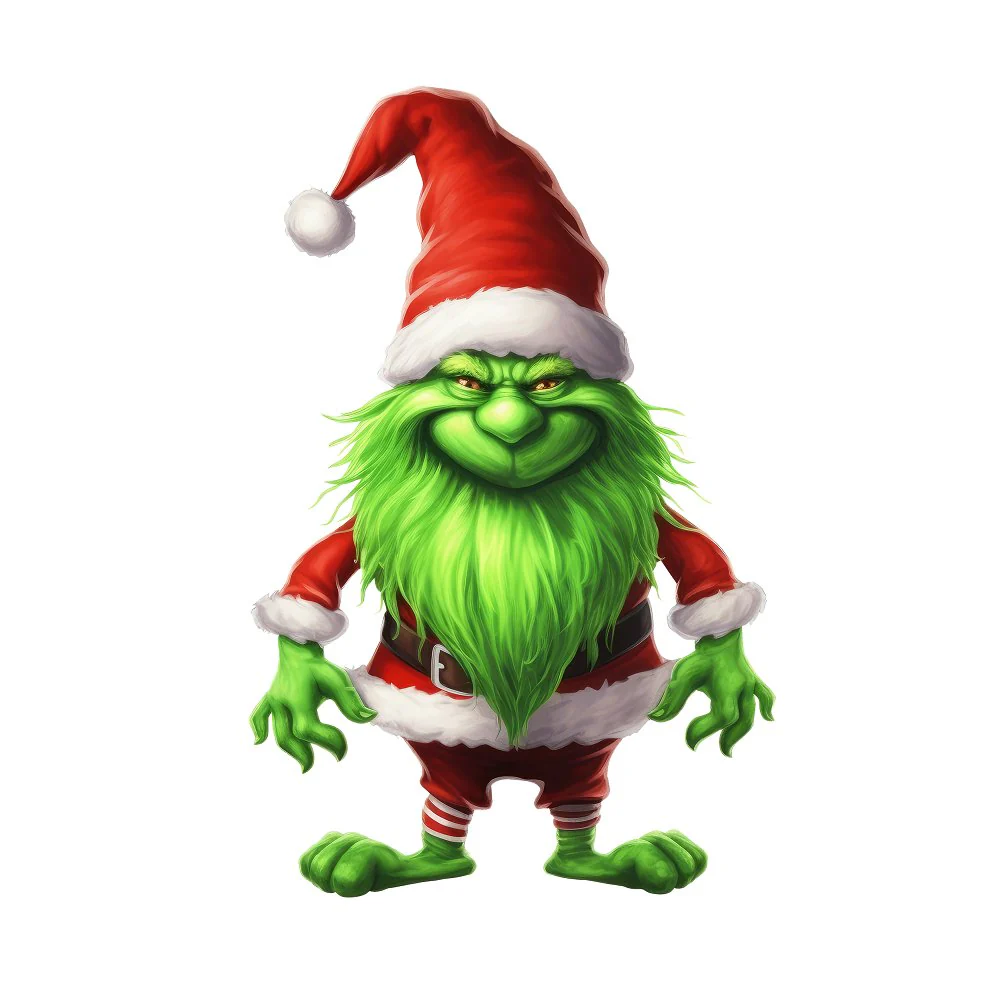 Scary Christmas Gnomes #7 Fabric Panel