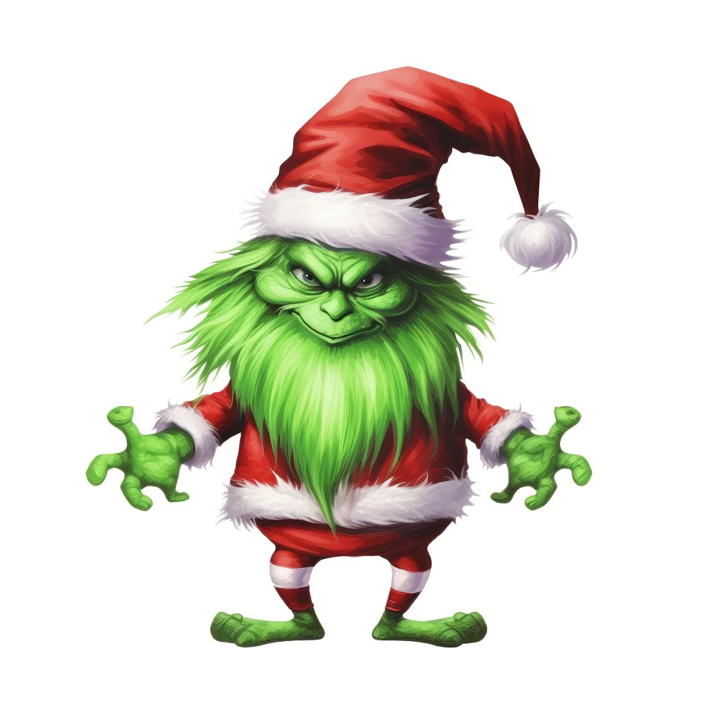 Scary Christmas Gnomes #8 Fabric Panel