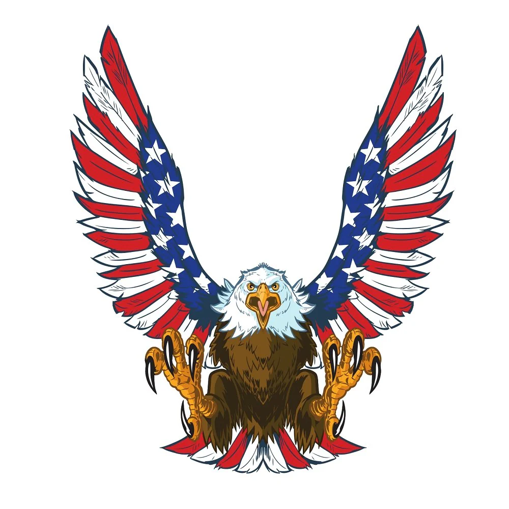 Screaming Eagle Fabric Panel