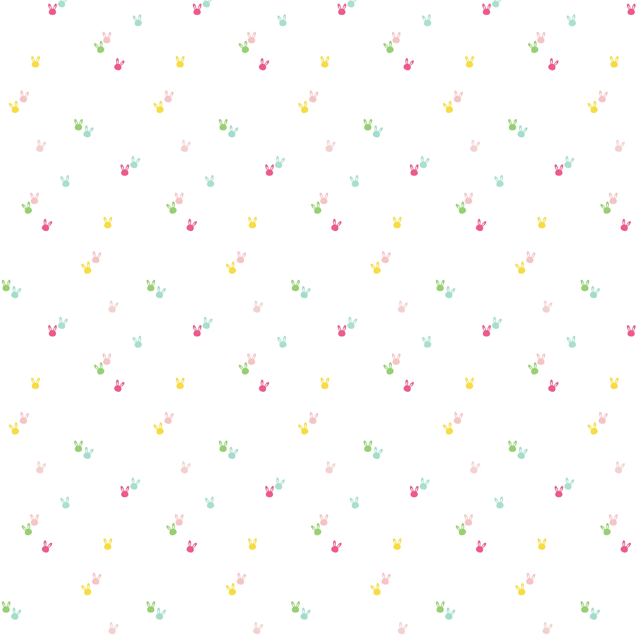 Seasonal Basics Fabric Collection - Bunnies White