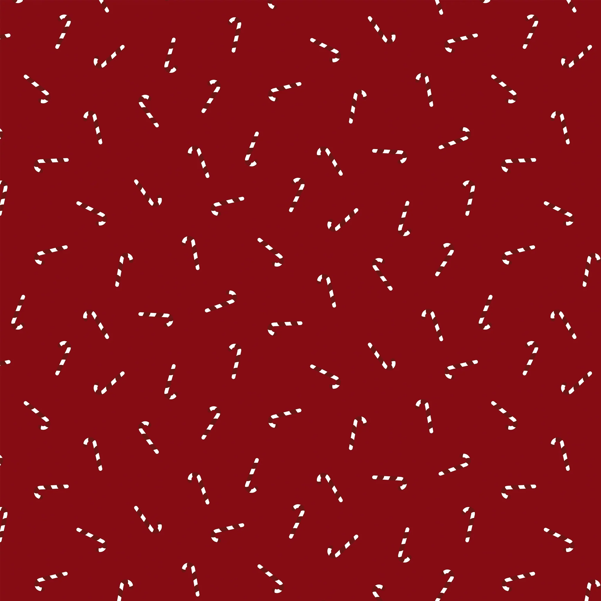 Seasonal Basics Fabric Collection - Candy Canes Red