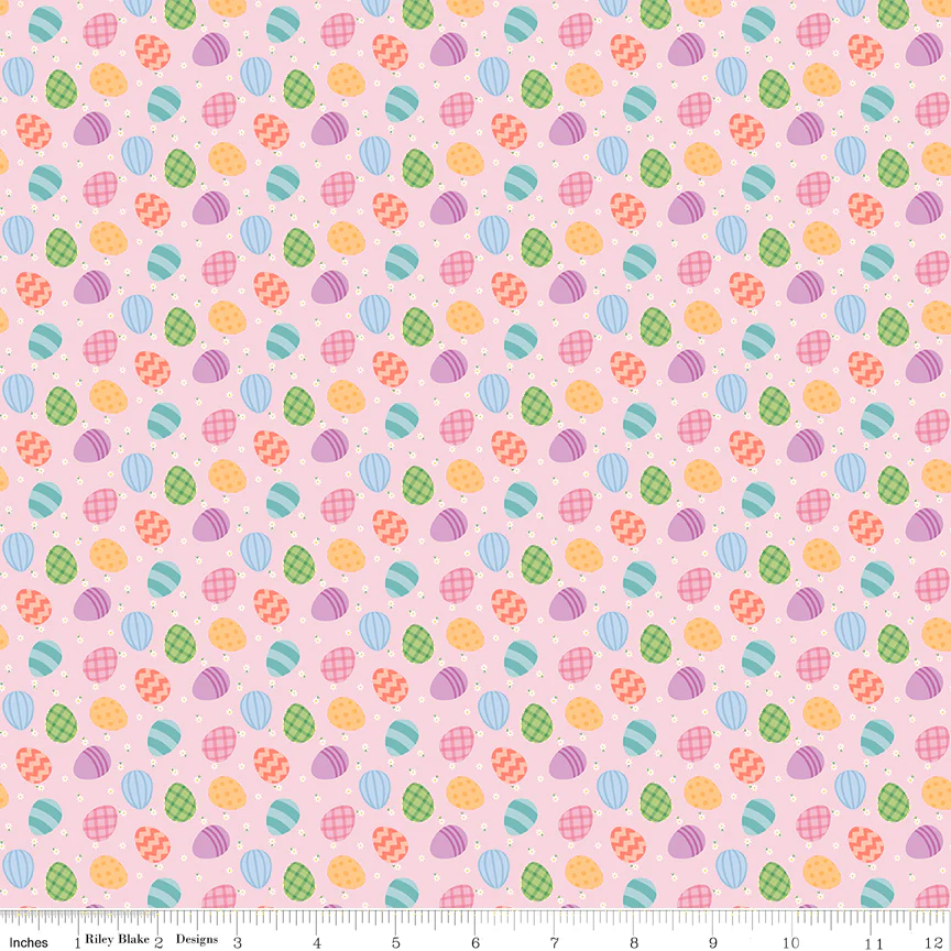 Seasonal Basics Fabric Collection - Egg Toss Pink - Image 2