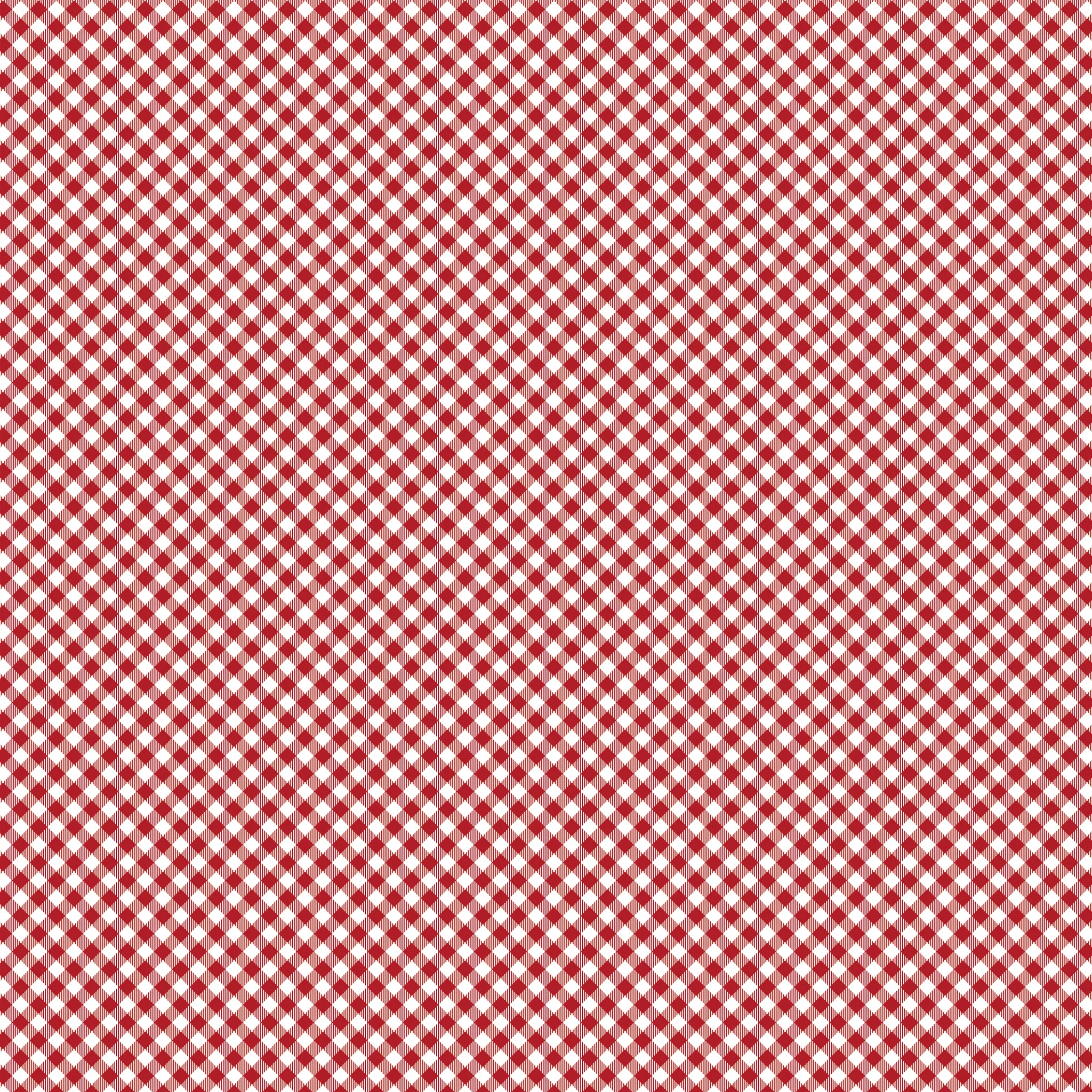 Seasonal Basics Fabric Collection - Gingham Red