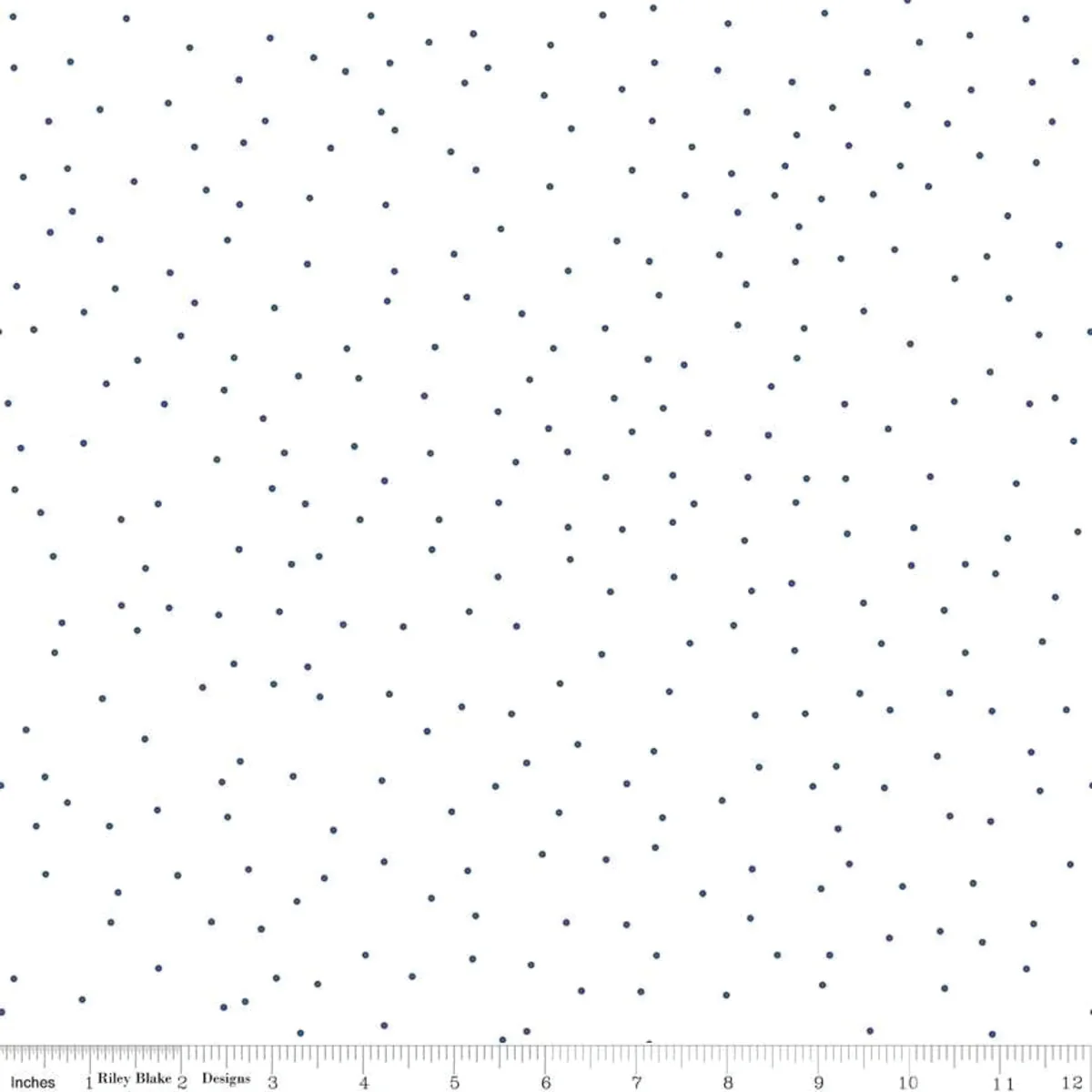 Seasonal Basics Fabric Collection - Pin Dot Denim - Image 2