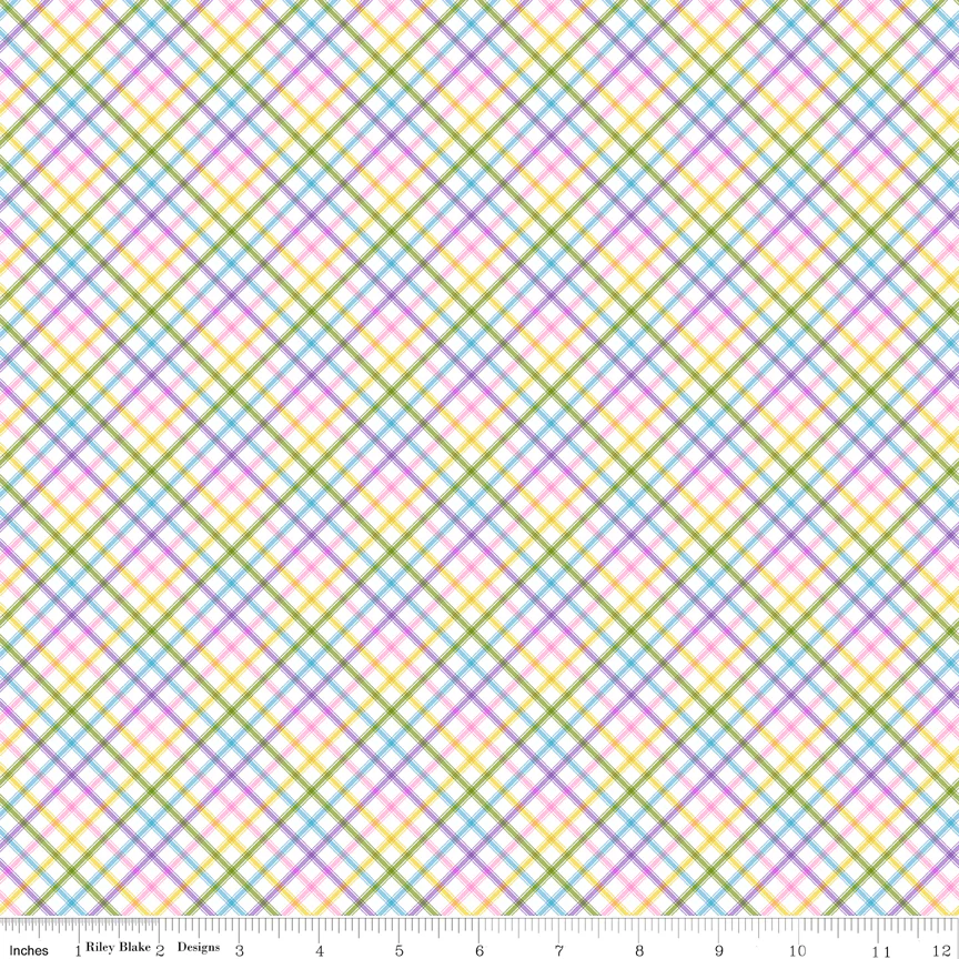 Seasonal Basics Fabric Collection - Plaid Easter