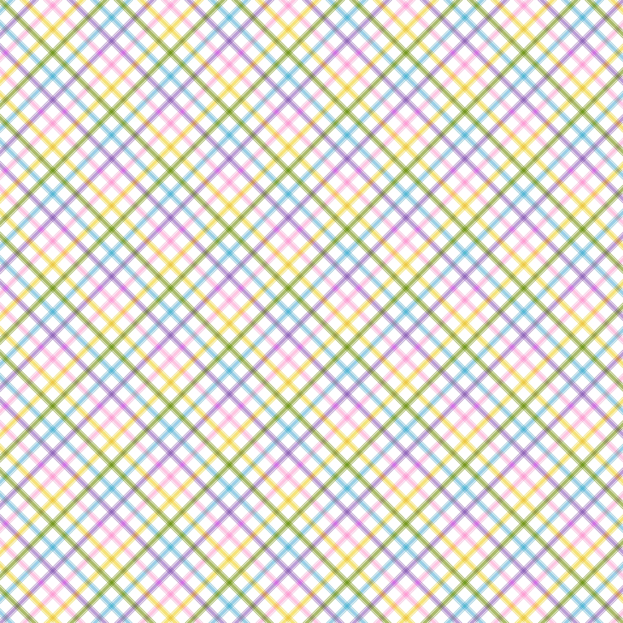 Seasonal Basics Fabric Collection - Plaid Easter - Image 2