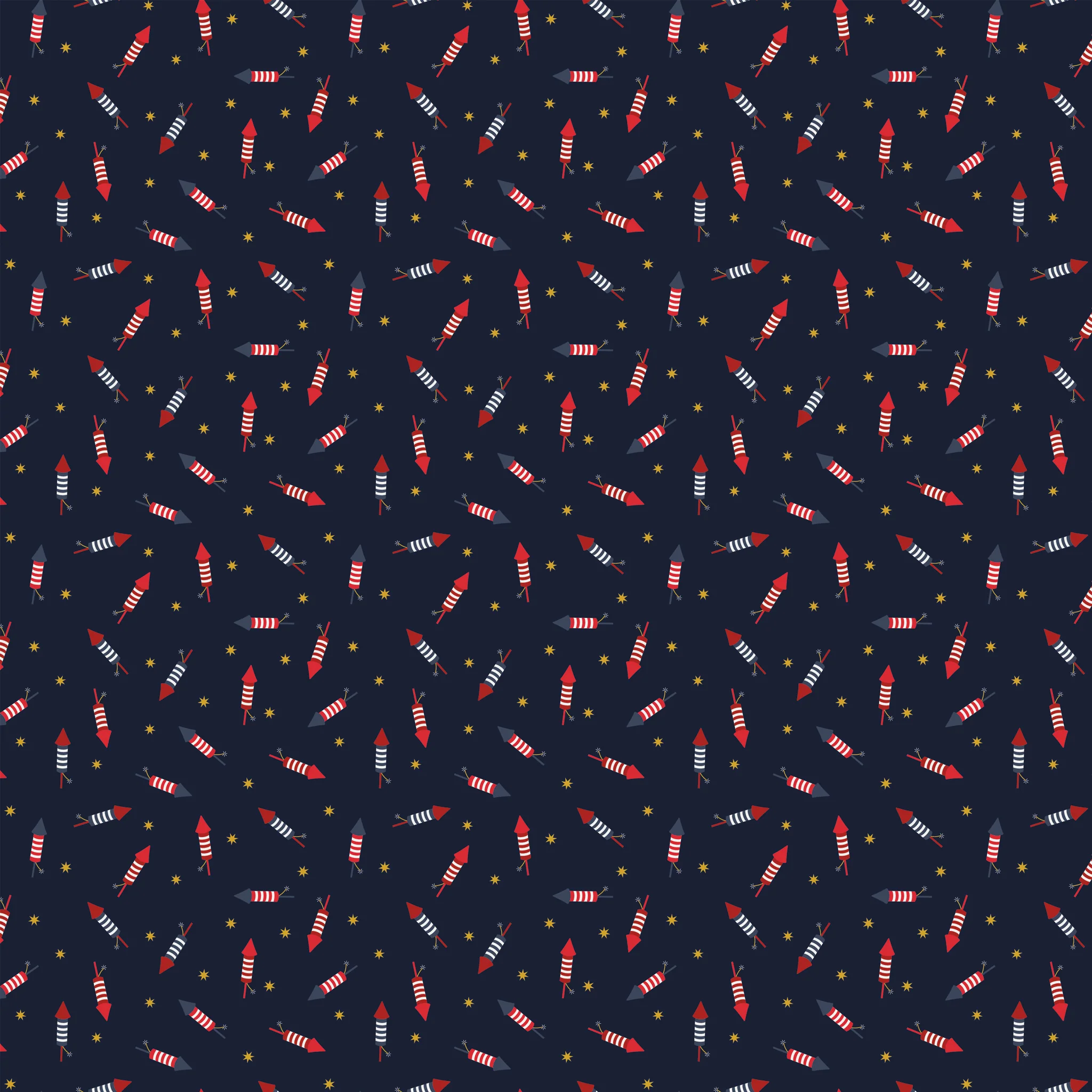 Seasonal Basics Fabric Collection - Pop Boom Bang Navy