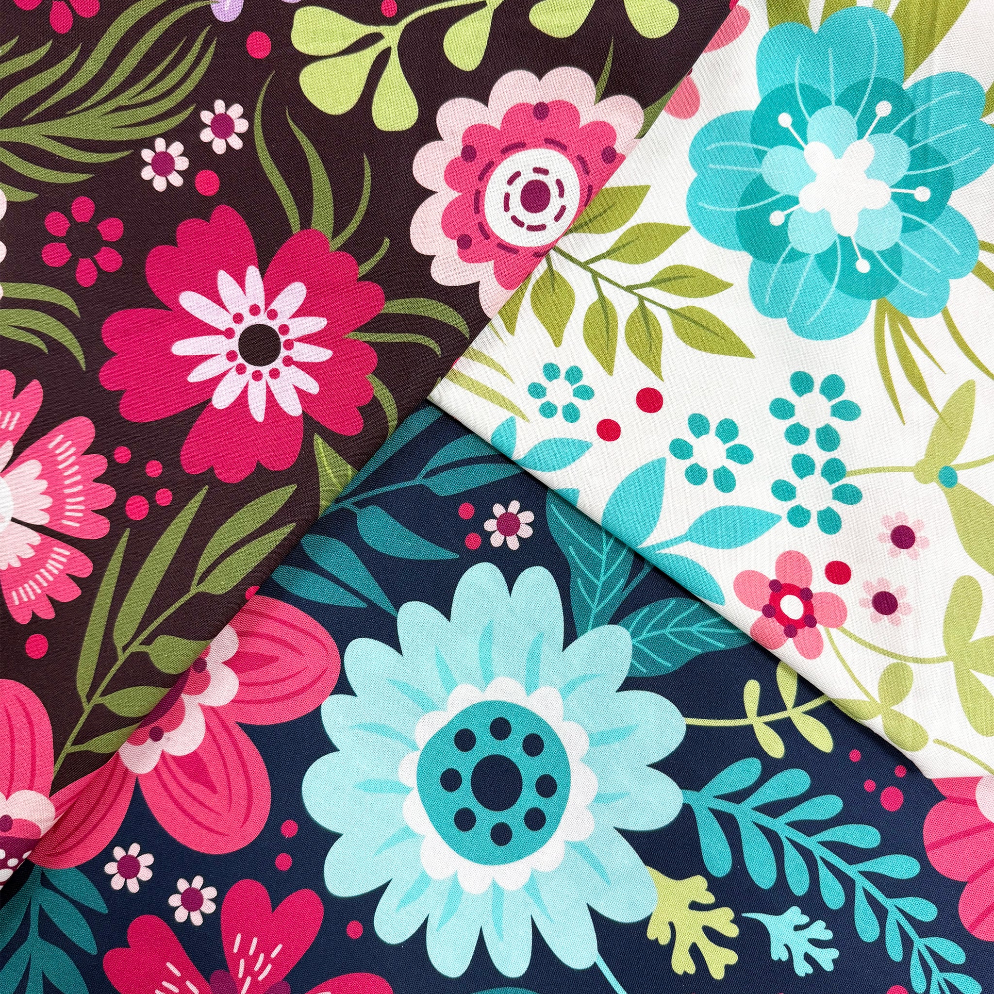 Secret Garden 108" Wide Quilt Backing - Wallflowers Aubergine - Image 4