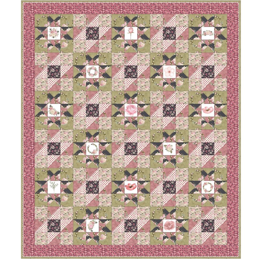 Secret Garden Quilt Kit - 68 1/2" x 80 1/2" - Image 2
