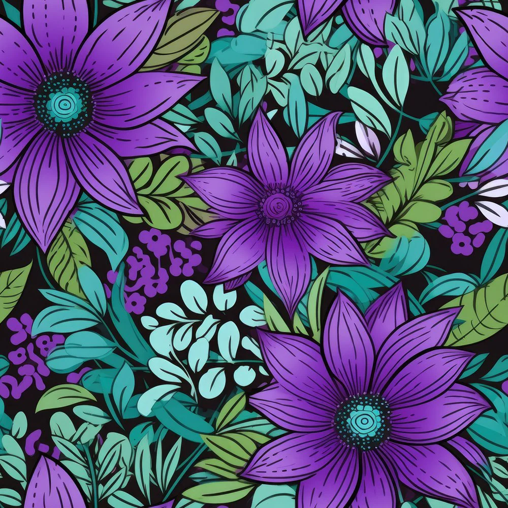 Seeing Purple Pattern #10 Fabric