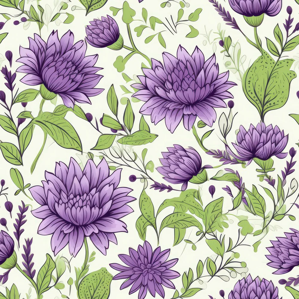 Seeing Purple Pattern #3 Fabric