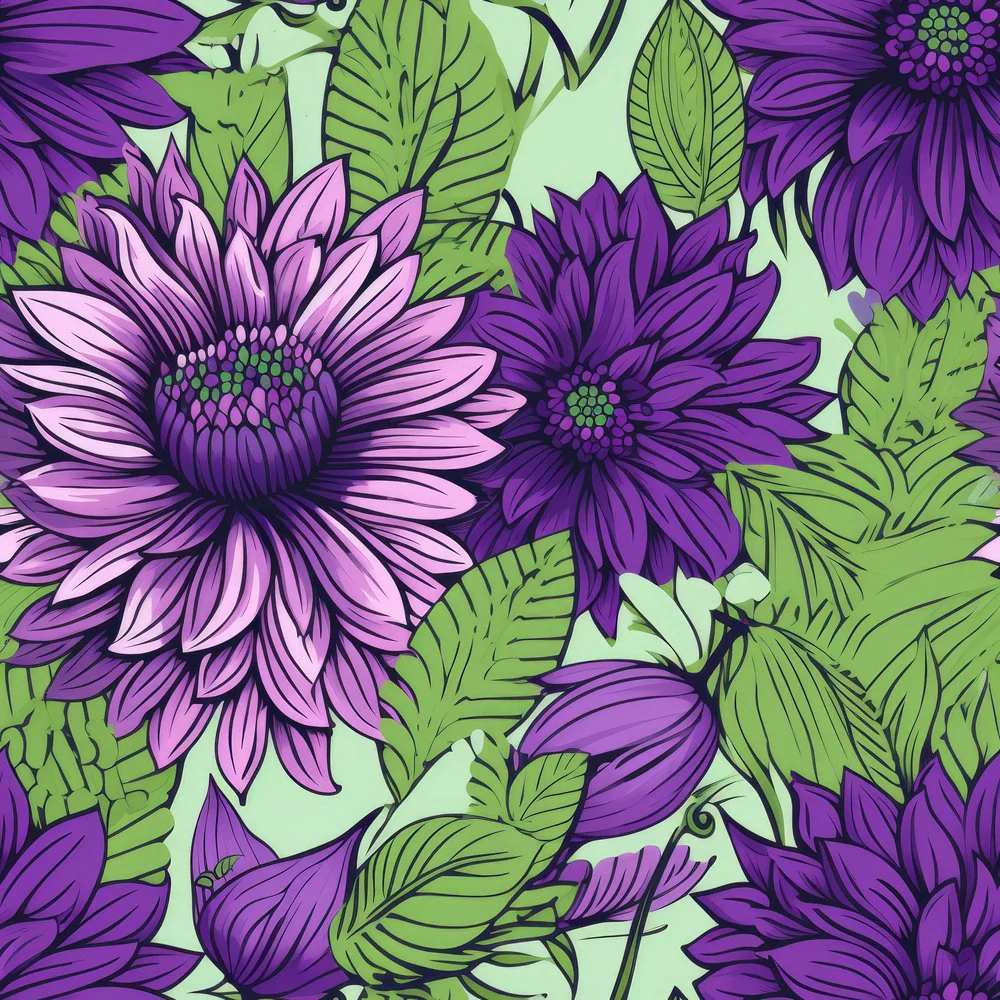 Seeing Purple Pattern #7 Fabric