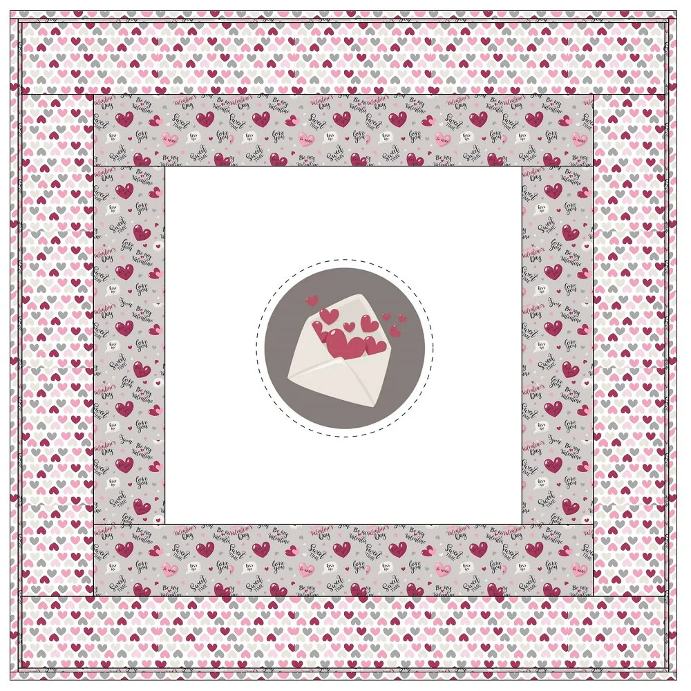 Sending My Love Wall Hanging 42" x 42" - Image 2