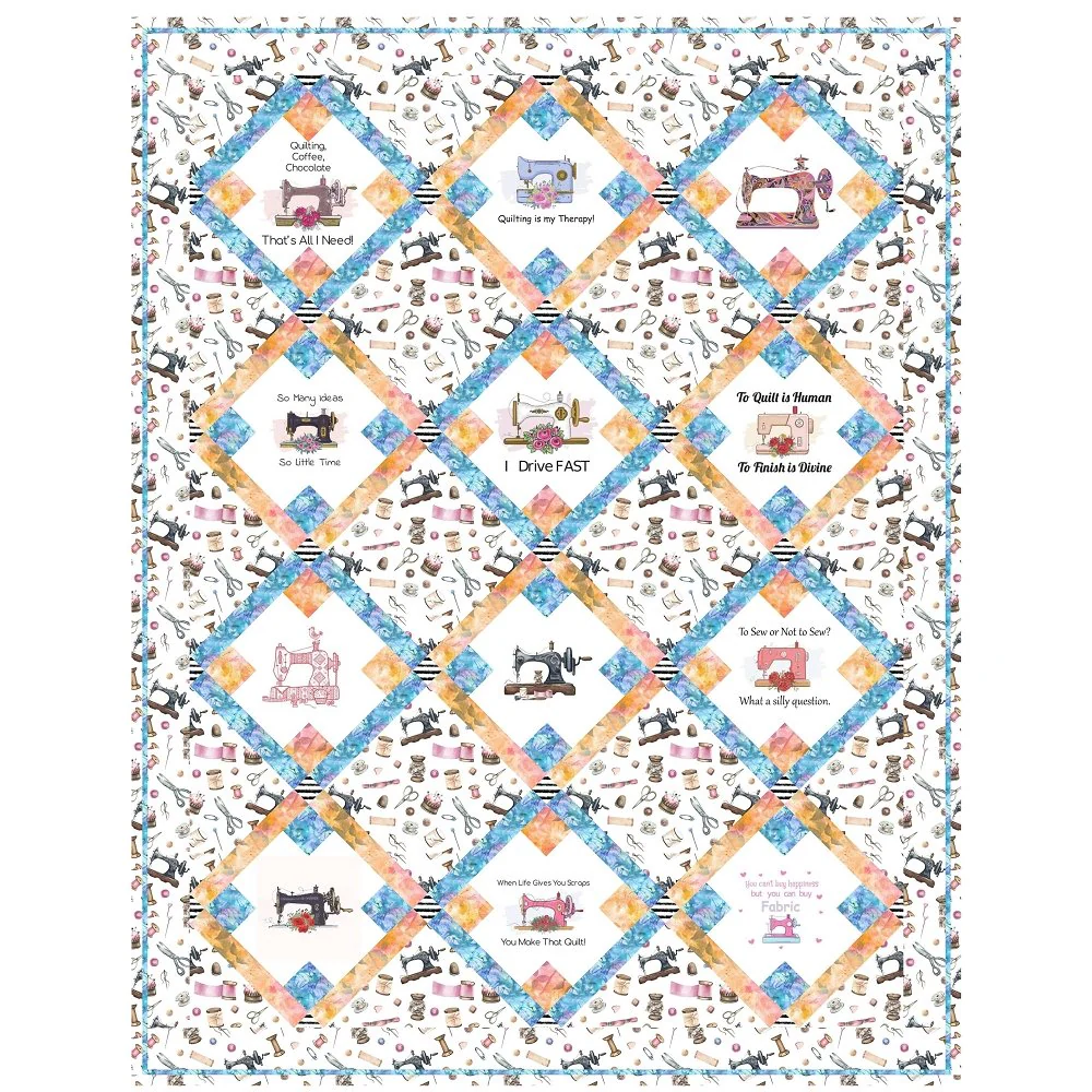 Sew What Quilt Kit - 38” x 50”