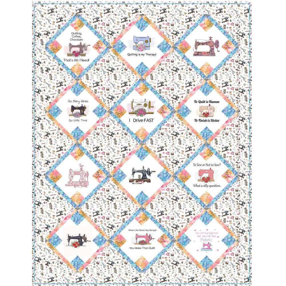 Sew What Quilt Kit - 62” x 82”