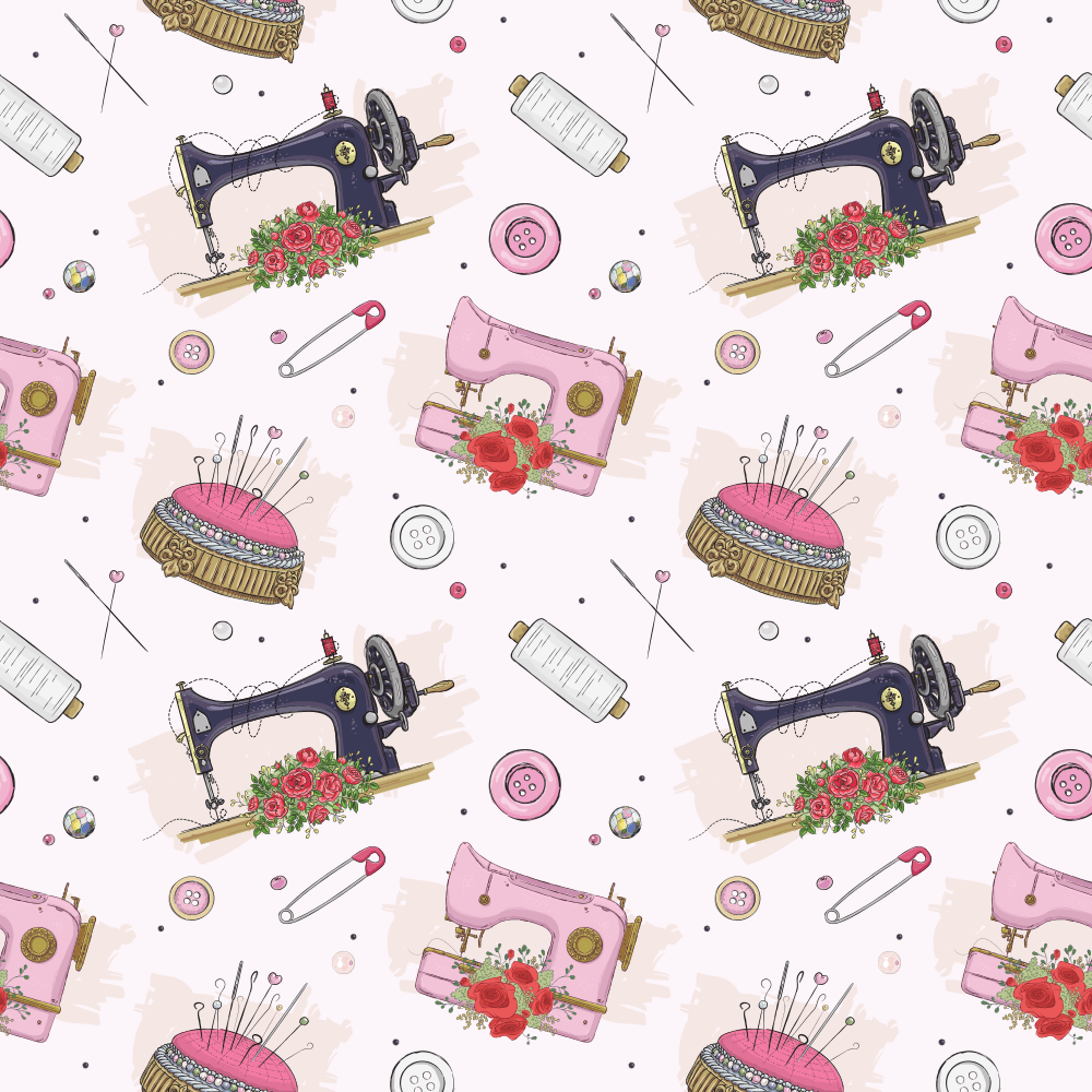Sewing Elements Fabric - Variation 1