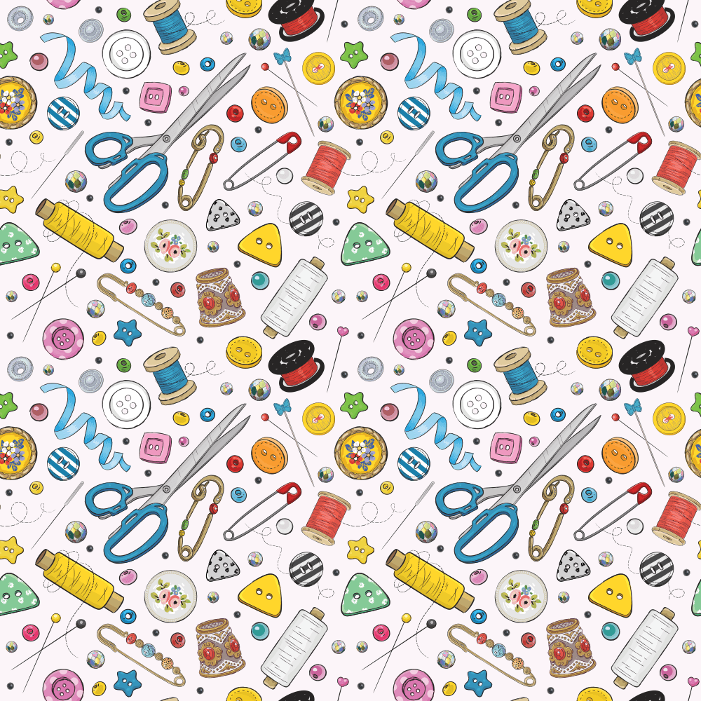 Sewing Elements Fabric - Variation 3