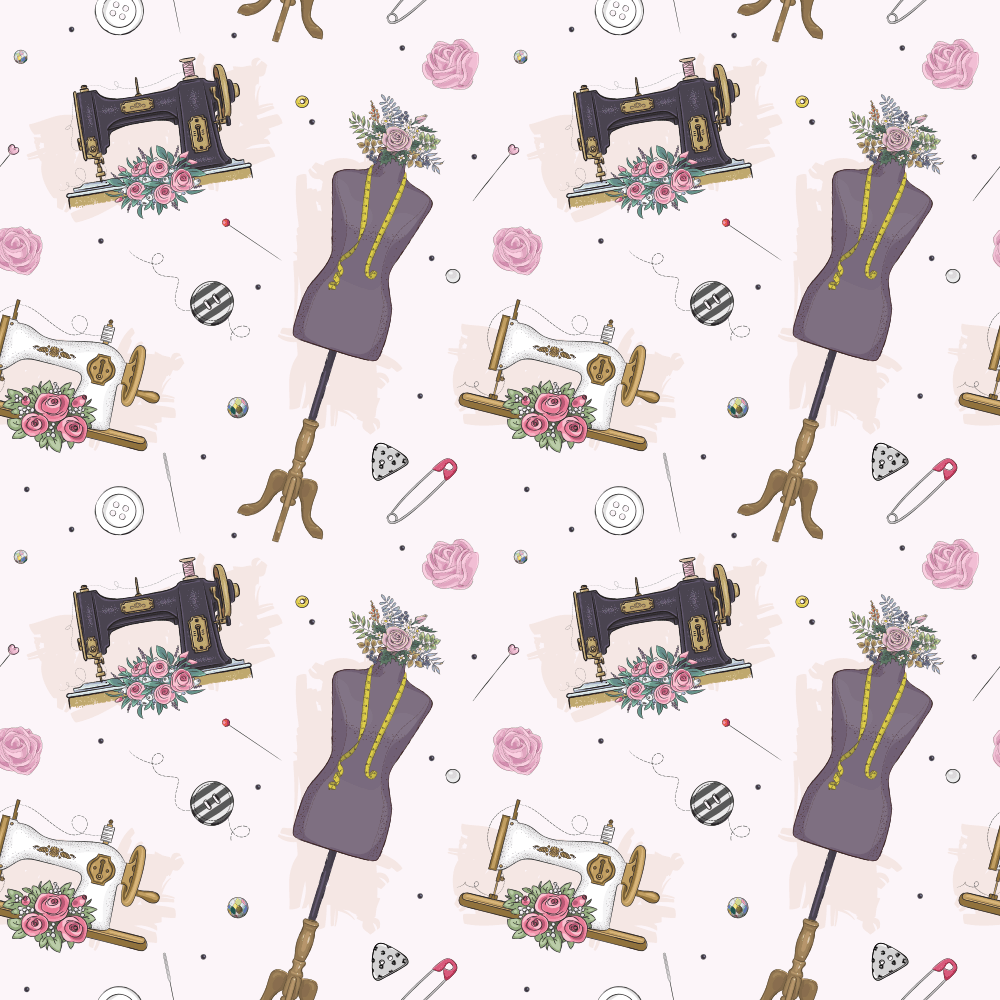 Sewing Elements Fabric - Variation 5