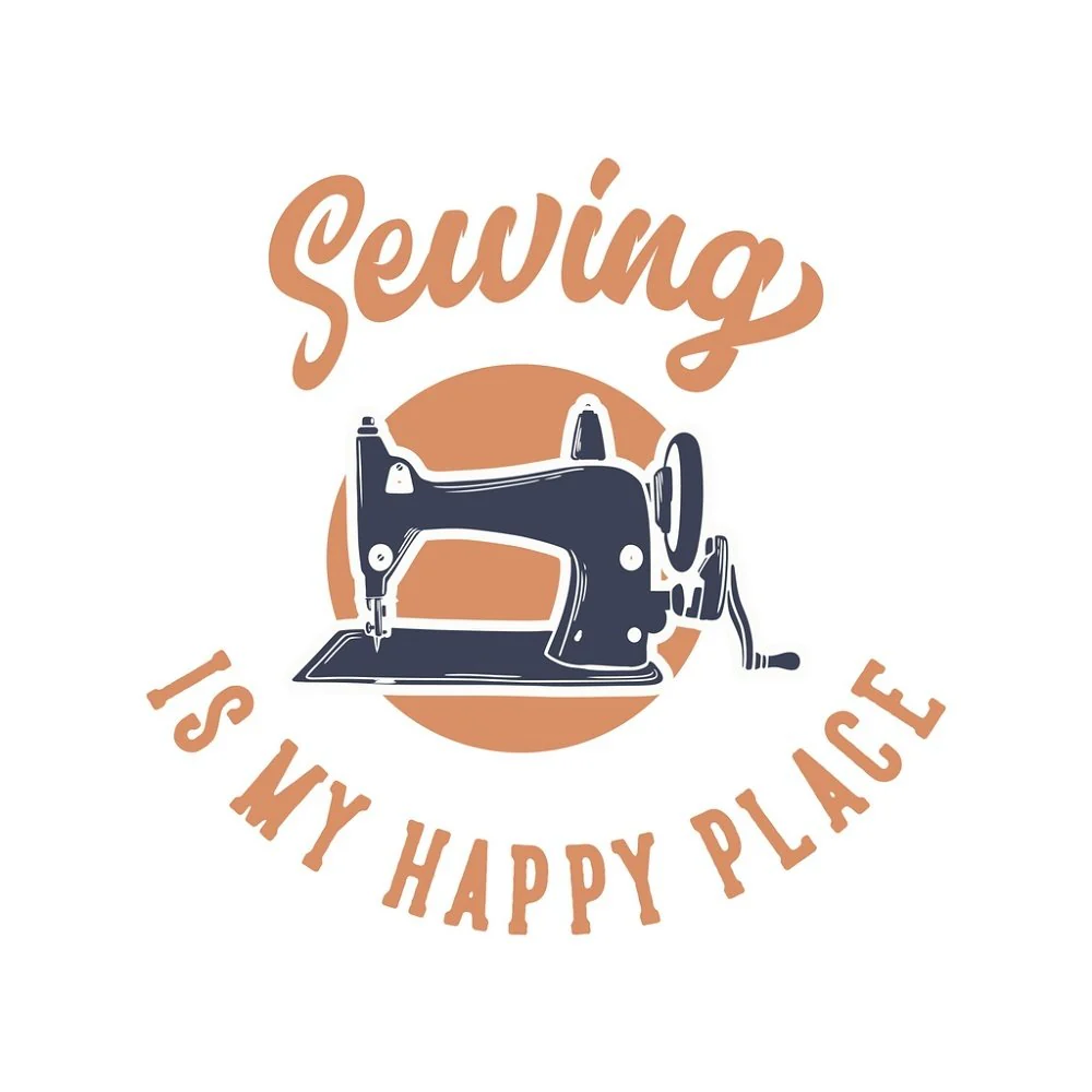 Sewing Is My Happy Place Fabric Panel