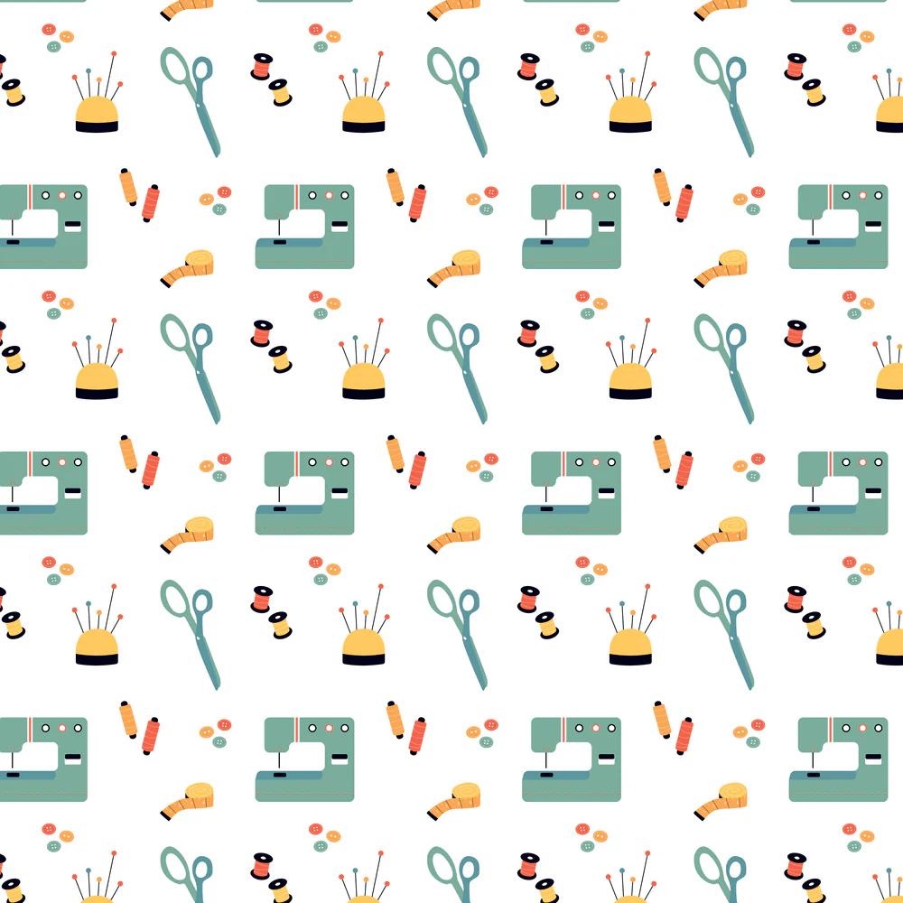 Sewing Machine Supplies Fabric - White