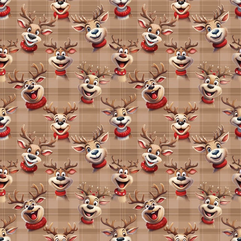 Silly Reindeer Fabric