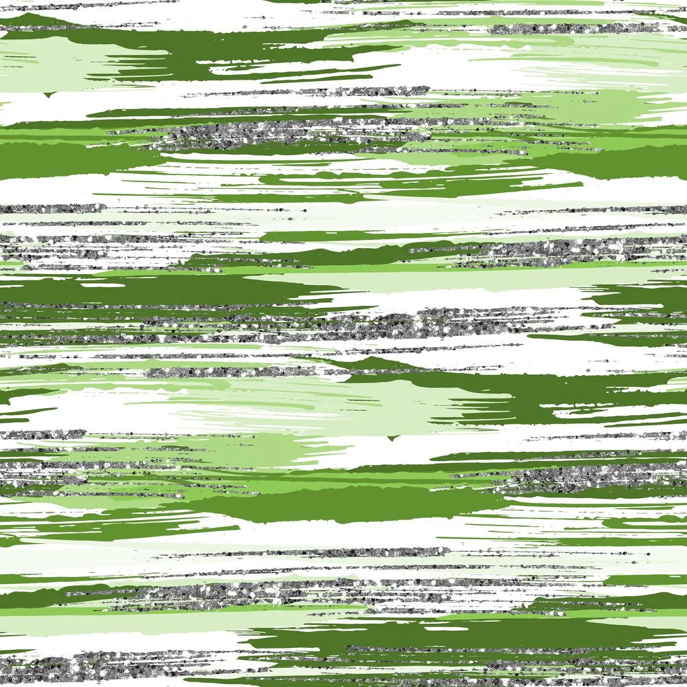 Silver Glitter and Brush Stroke Fabric - Jasmine