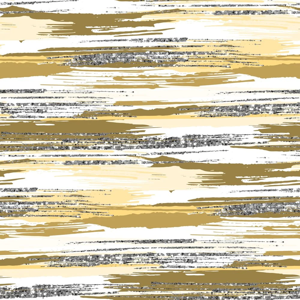 Silver Glitter and Brush Stroke Fabric - Snapdragon