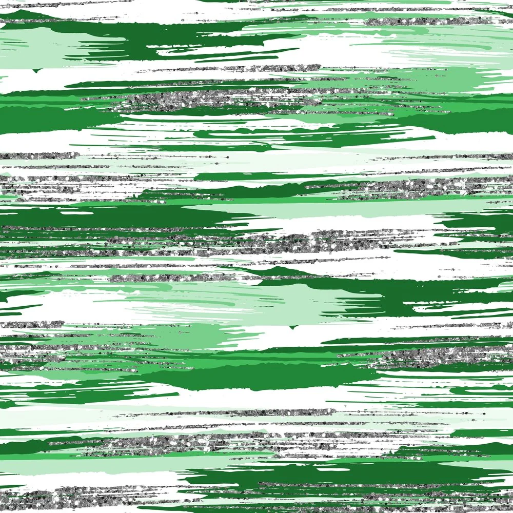 Silver Glitter and Brush Stroke Fabric - Vitalize